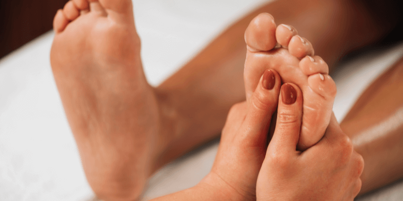 relajación a través de la reflexología